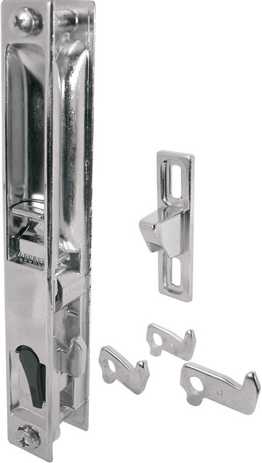 PRIME-LINE C 1045 Sliding Glass Door Handle Set, 6-5/8 in., Diecast, Chrome