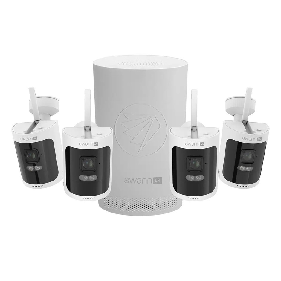 SWANN 4K Allsecure WiFi 4 Camera System with Tower SWNVK-AS4K800SD4-AU NB: