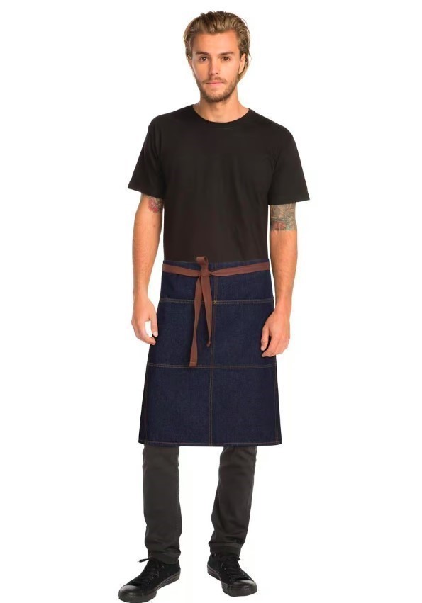 CHEF WORKS Urban Collection Memphis Bistro Apron, 61cm x 81cm, Indigo Blue,