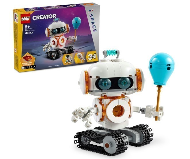 LEGO Creator 3-in-1 Space Robot Toy Construction Kit Kids' Toy Rocket, STEM