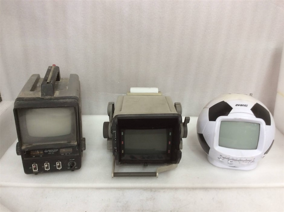 Princess Portable Television+Industrial Field Monitor Display (Lot of 5)