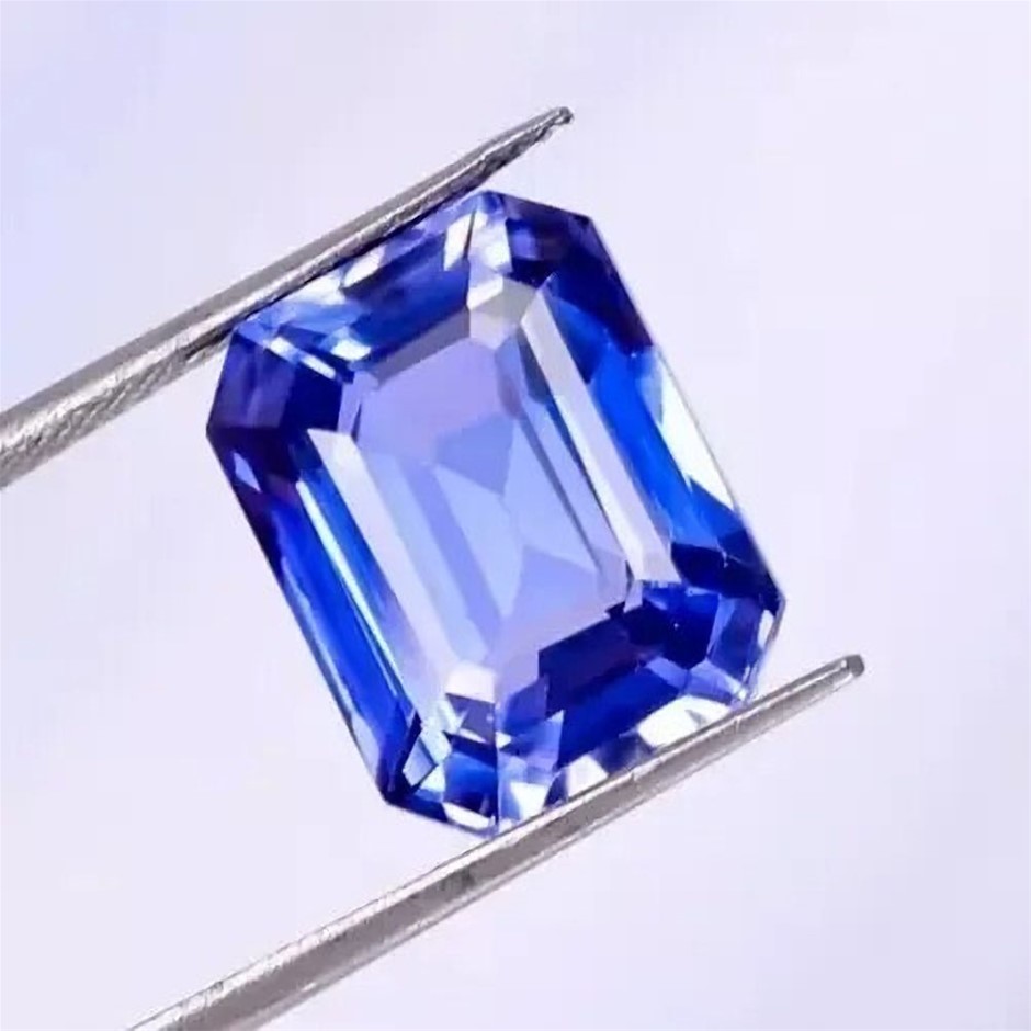 11.27ct Synthetic Blue Sapphire Gemstone