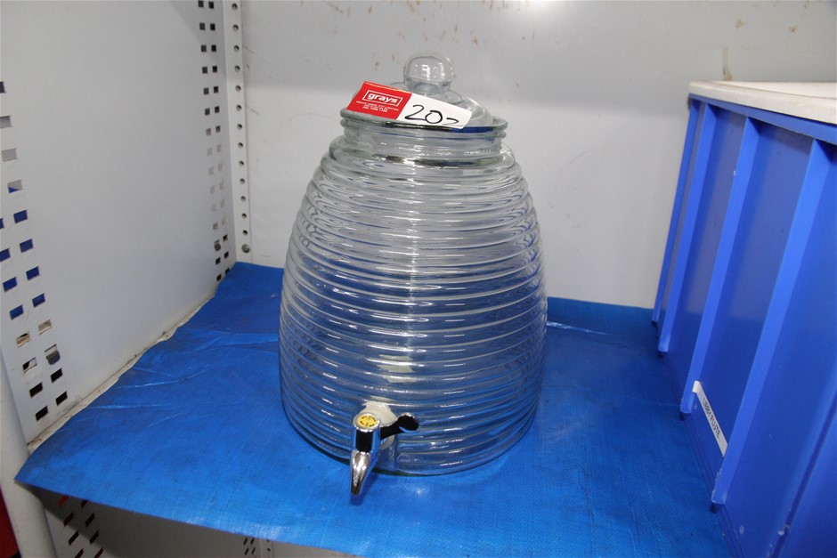Beehive Glass Beverage Dispenser