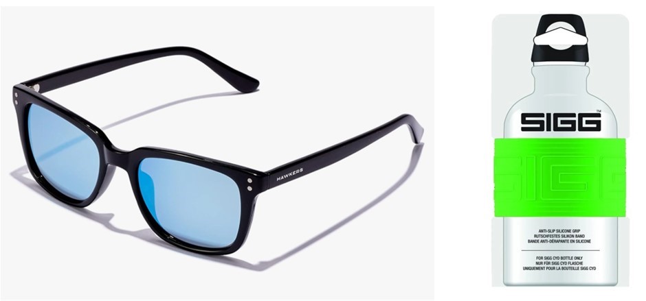 ACCESSORIES BUNDLE: HAWKERS Polarized JACK Sunglasses + SIGG “Color Your Da