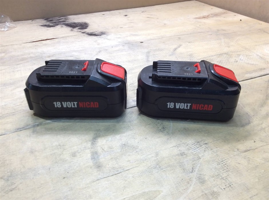 Ozito 18V NiCad Battery Pack 1200mAh (Lot of 2)