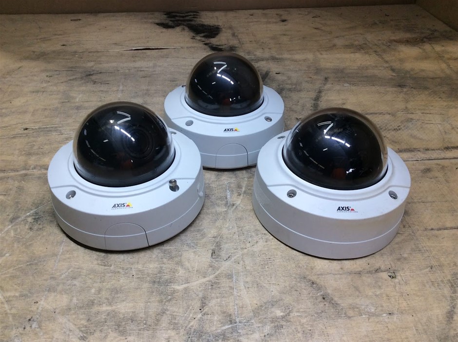 Axis Dome Network Surveillance Cameras (Lot of 3)