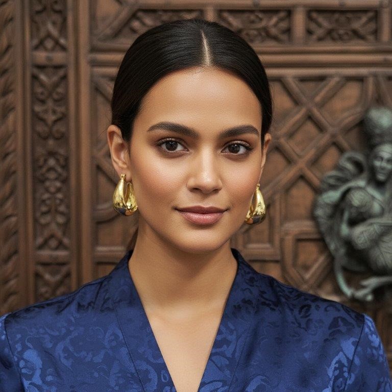 18KGold-filled/Italy Solid Gold Filled Earring -(stamped 18K/Italy)Warranty