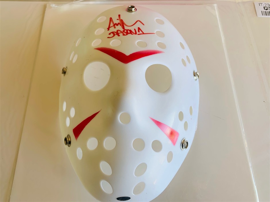 Signed and inscribed Friday the 13th Hockey Mask Original Jason