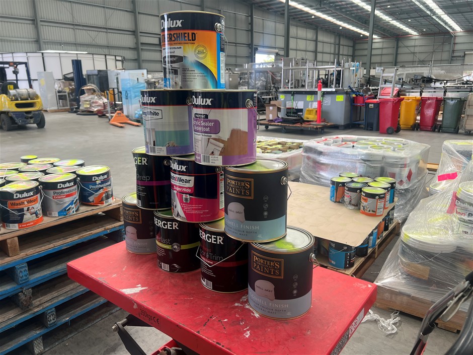Assorted 4L Tins of Paint