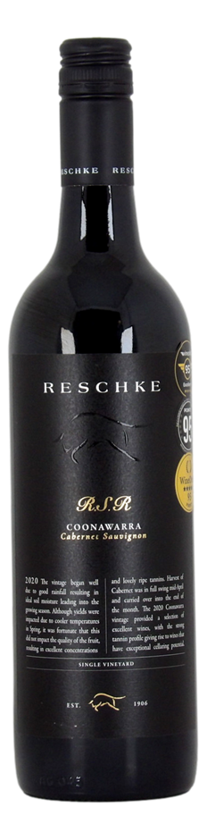 Reschke R.S.R Coonawarra Cabernet Sauvignon 2020 (5x 750mL), SA.