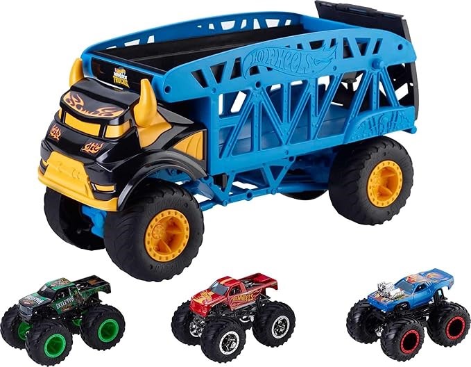 HOT WHEELS Monster Trucks Monster Mover Steer Clear Design Plus Three Truck