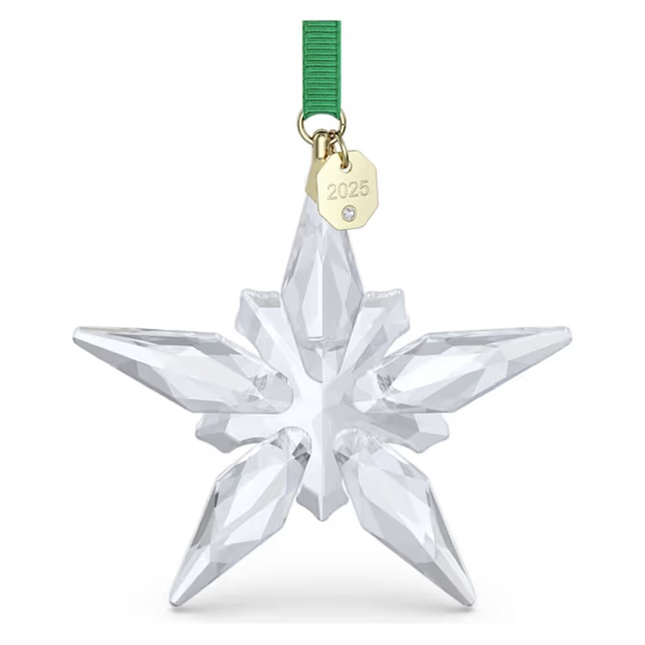 SWAROVSKI Annual Edition Crystal Ornament 2025, 7.7x1.3x7.2cm, White.