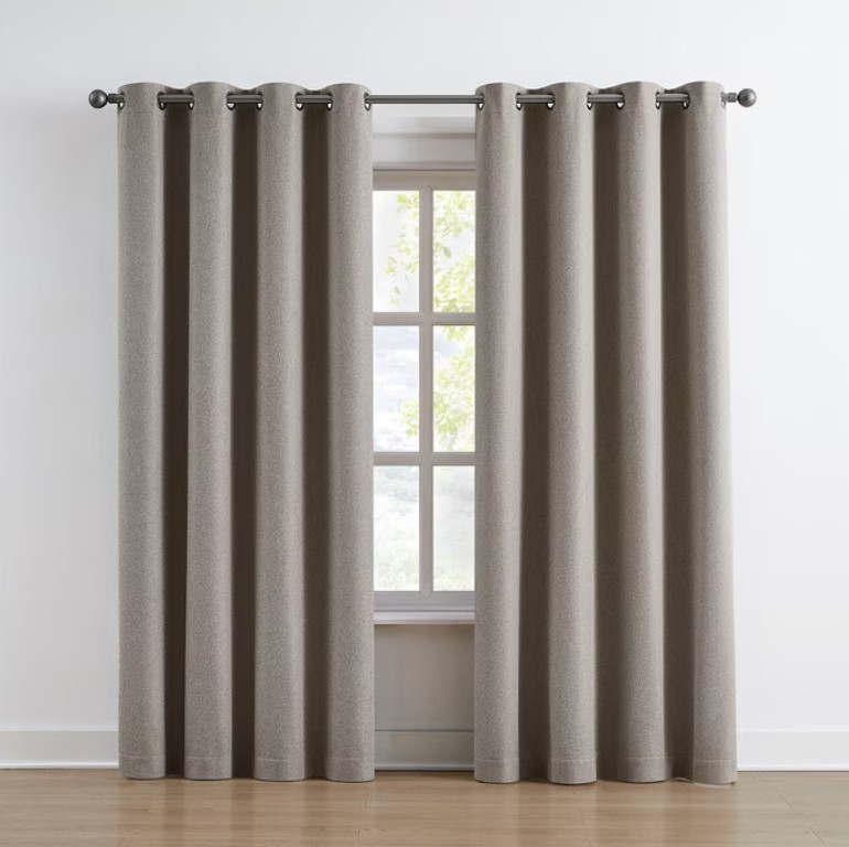 Piper Blackout Curtain Window Panel 2 Pack Beige