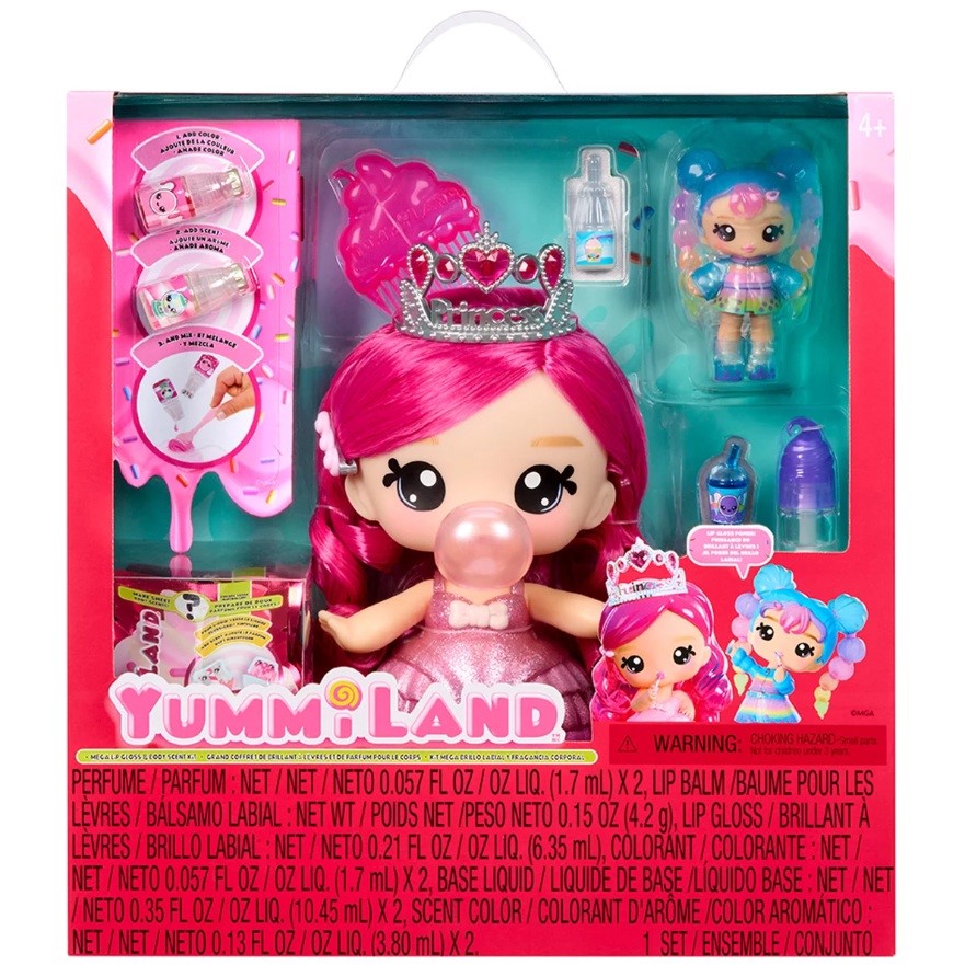 Yummiland Dolls Mega Lip Gloss And Body Scent Kit Bianca Bubblegum. NB: Dam