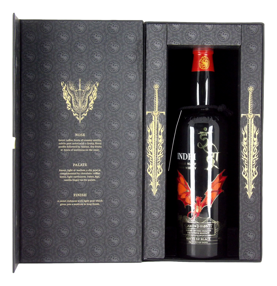 Indri Game Of Thrones Single Malt House of Black Edition (1x 750mL)