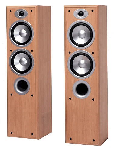 Jamo E350 Floorstanding Speakers (Beech)