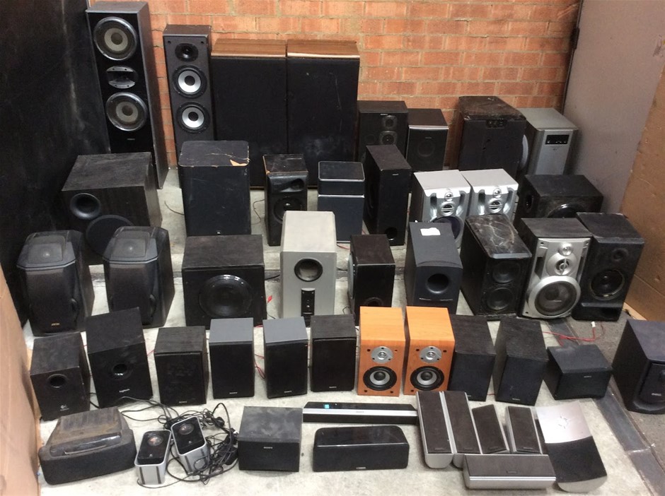 Mixed Assorted Speakers And Subwoofers