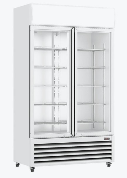 580L Top Mount Double Door Cooler, White