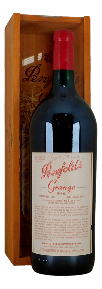 Penfolds Bin 95 Grange 1990 Signed by John Duval (1x 1.5L Magnum)
