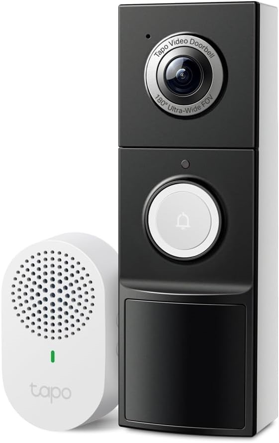 Tapo D235 2K 5MP Doorbell Camera Wireless 180°DFOV Ultra-Wide Video Doorbel