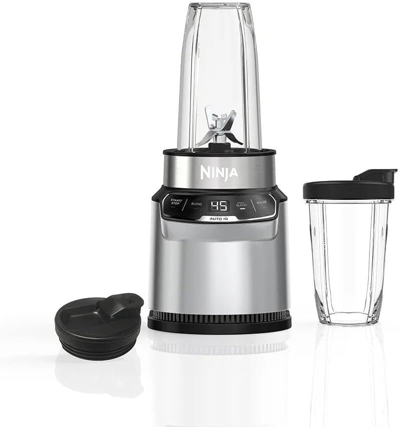 NINJA Nutri-Blender Pro with Auto-iQ, BN500, Cloud Silver. NB: Used.