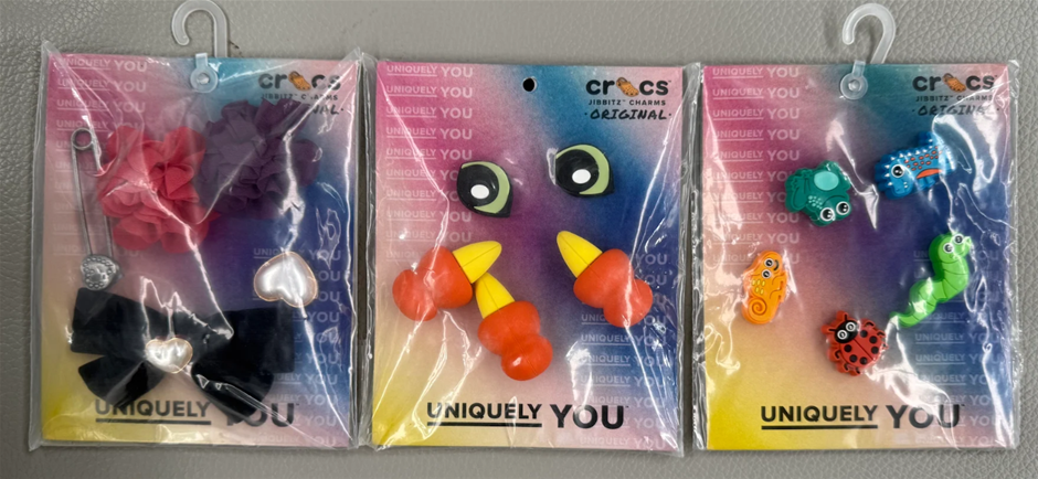 Assorted Crocs Jibbitz: Animal Shoe Charms x Elevated Metal and Jewel Shoe