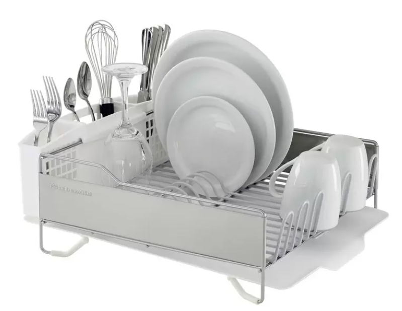KITCHENAID Dish Drying Rack, White. N.B: Not in original packaging.