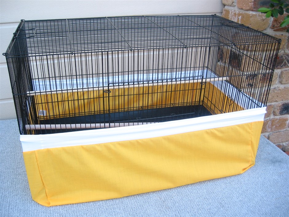 Bird Cage Tidy, Full Cover Seed Catcher, Large YELLOW Size Range from 200