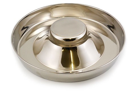 Stainless Steel Weaning Puppy Litter Food Feeding Saucer 11inch