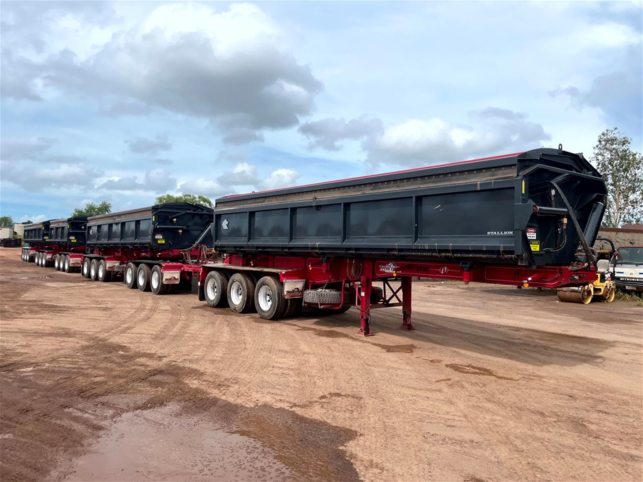 Expressions Of Interest - 2022 Tristar Road Train Triaxle Side Door Tipper Quad Sets  - 2 Full Sets