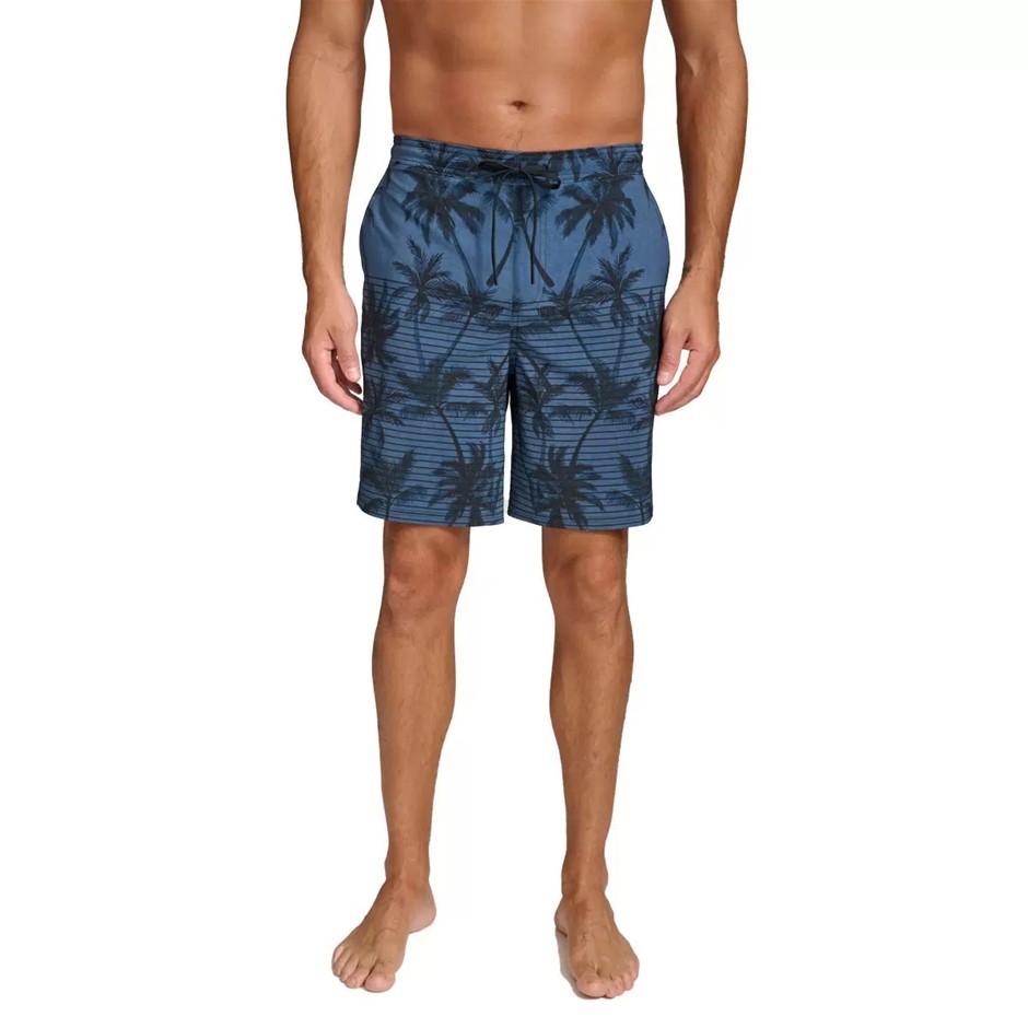 SIGNATURE Men's Swim Short, Size M, Blue. Buyers Note - Discount Freight R