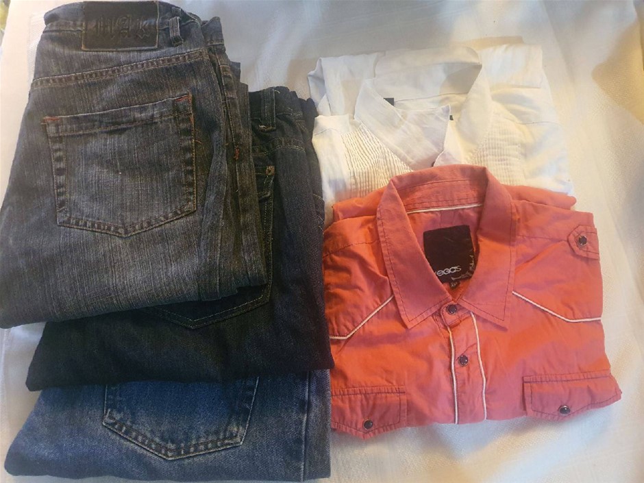 Mens Clothing Jeans 34-36 , Polos XXL . Used