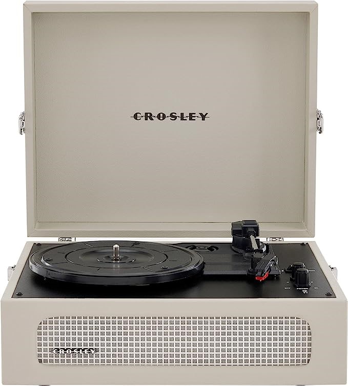CROSLEY CR8017B-DU Voyager Vintage Portable Vinyl Record Player Turntable w