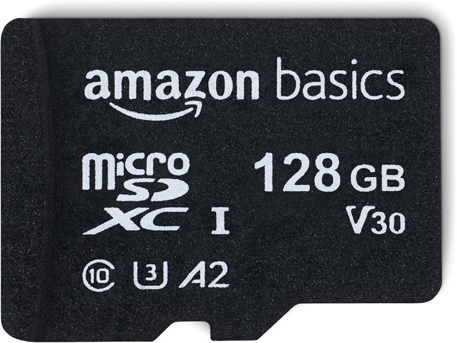 Amazon Basics Micro SDXC Memory Card with Full Size Adapter, A2, U3, Read S