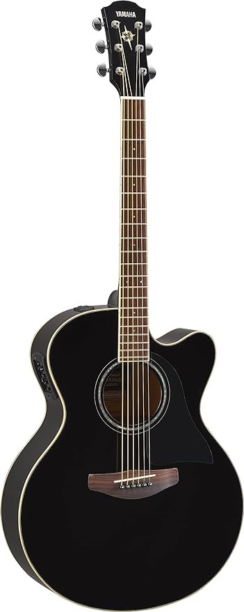 YAMAHA CPX600 Acoustic Electric Guitar, Black Gloss Finish. NB: Minor Use.