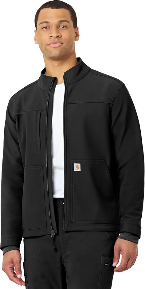 CARHARTT Men's C80023 Medical Modern Fit Bonded Fleece Softshell Jacket, Si