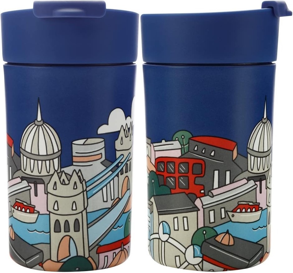 MAXWELL & WILLIAMS Megan McKean Cities Double Wall Insulated Cup 350ml, Lon