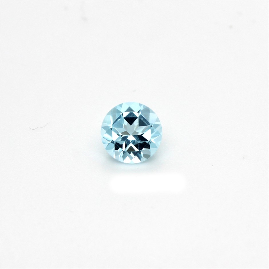 1.49 Ct Round Blue Topaz Gemstone
