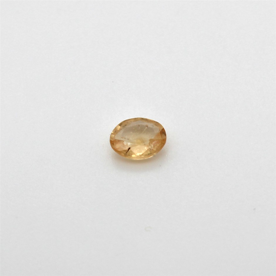 0.22 Ct Oval Yellow Sapphire Gemstone