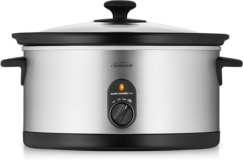 SUNBEAM HP5520 Slow Cooker 5.5L (6-8 People), Removable Easy-Clean Ceramic