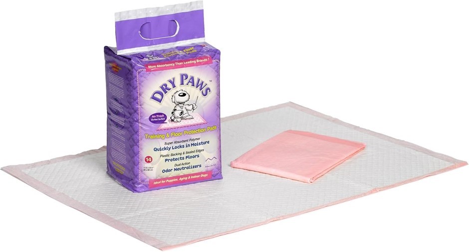 3 x MIDWEST HOMES FOR PETS Dry Paws Training and Floor Protection Pads, 50-
