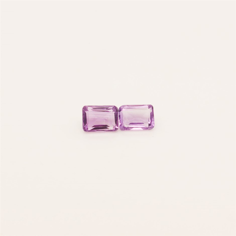 2 Pcs Rose Quartz Gemstone