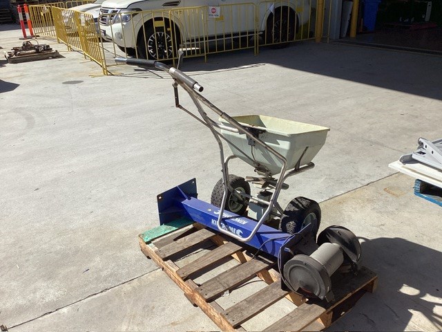Freestanding Bench Grinder And Fertiliser Speader