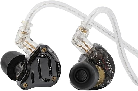 LINSOUL KZ ZS10 PRO 2 in Ear Monitor IEM, 1DD+4BA Hybrid Wired Earbuds, wit