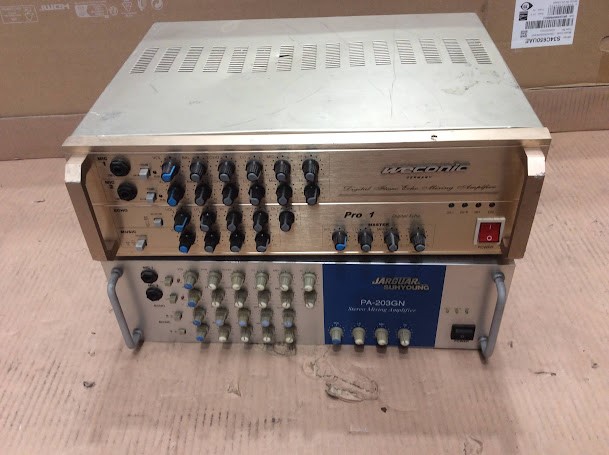 Jarguar Suhyoung Stereo Mixing Amplifier & Echo Mixing Amplifier (Lot of 2)