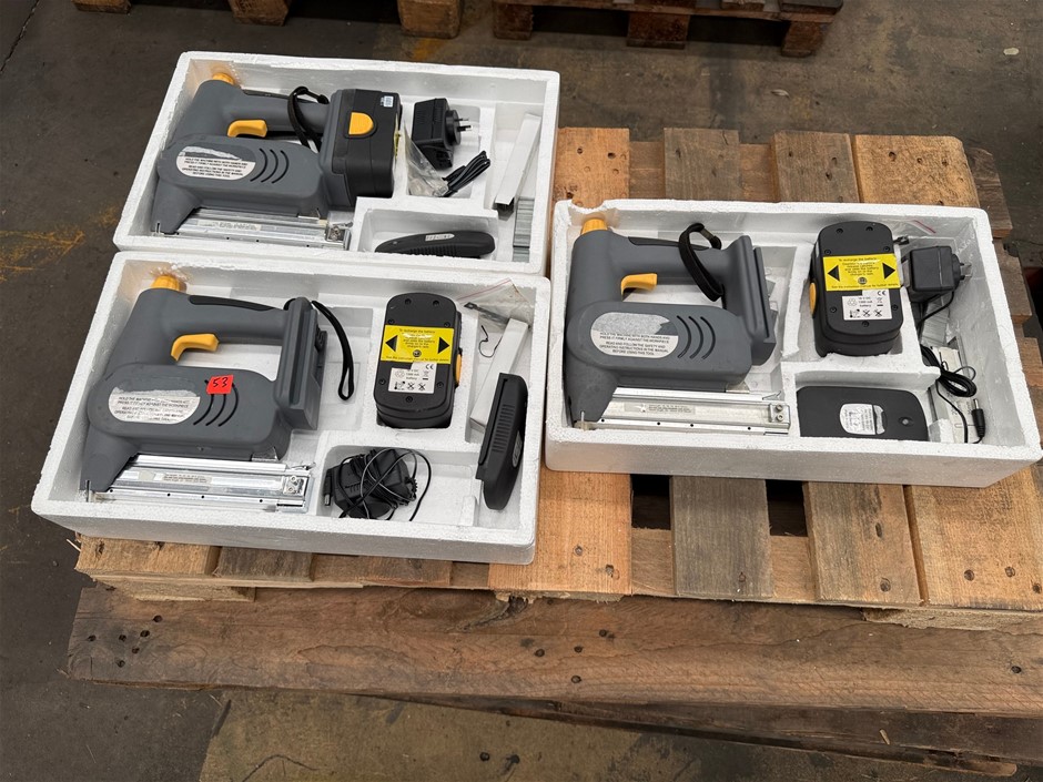 18V DC Cordless Nail Gun x 3 units