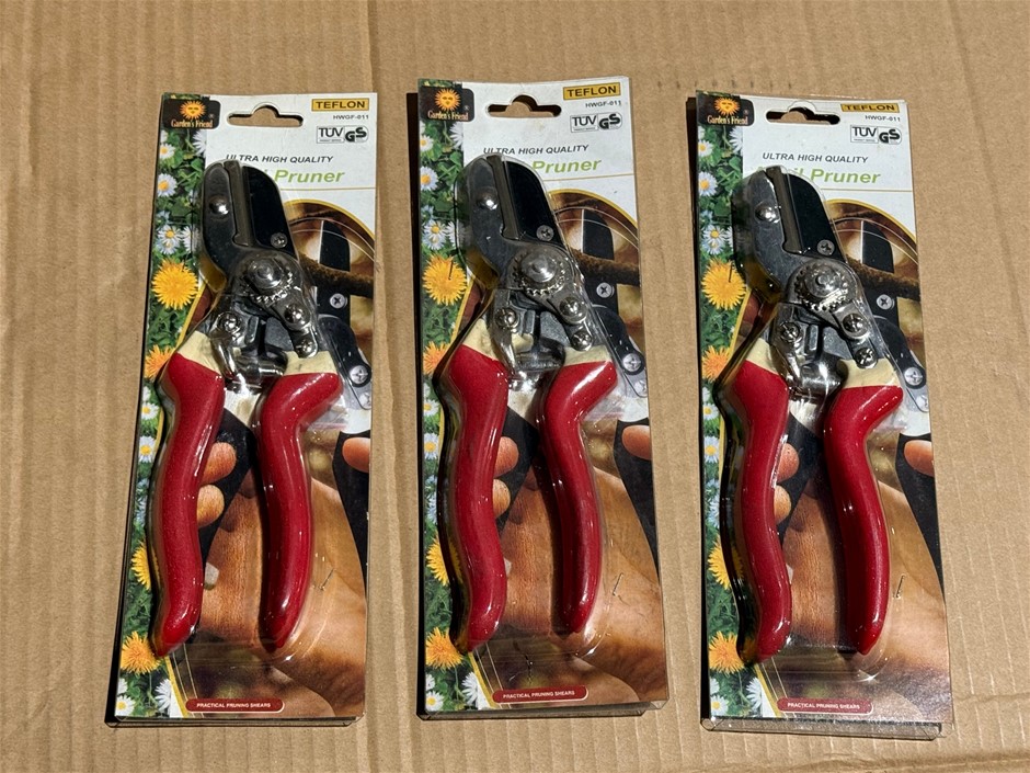 Garden's Friend Pruner, High Quality TUV Tested x 3 units, Brand NEW
