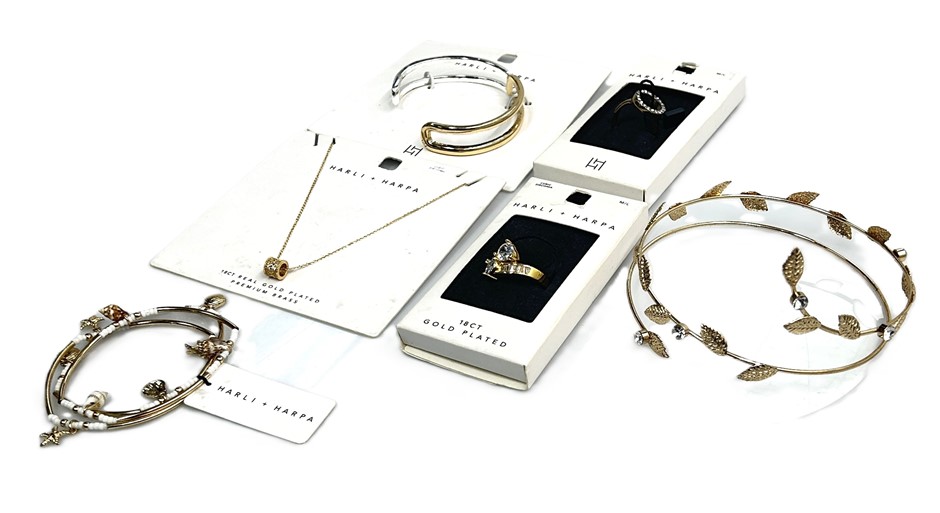 Harli + Harpa gold-tone jewellery bundle