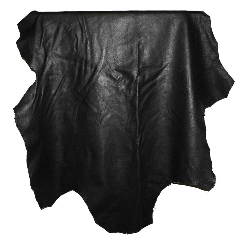 8sqft Top Grade Black Nappa Lambskin Leather Hide
