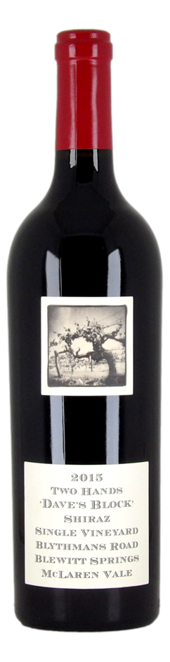 Two Hands Dave’s Block Single Vineyard Shiraz 2015 (1x 750mL), McLaren Vale
